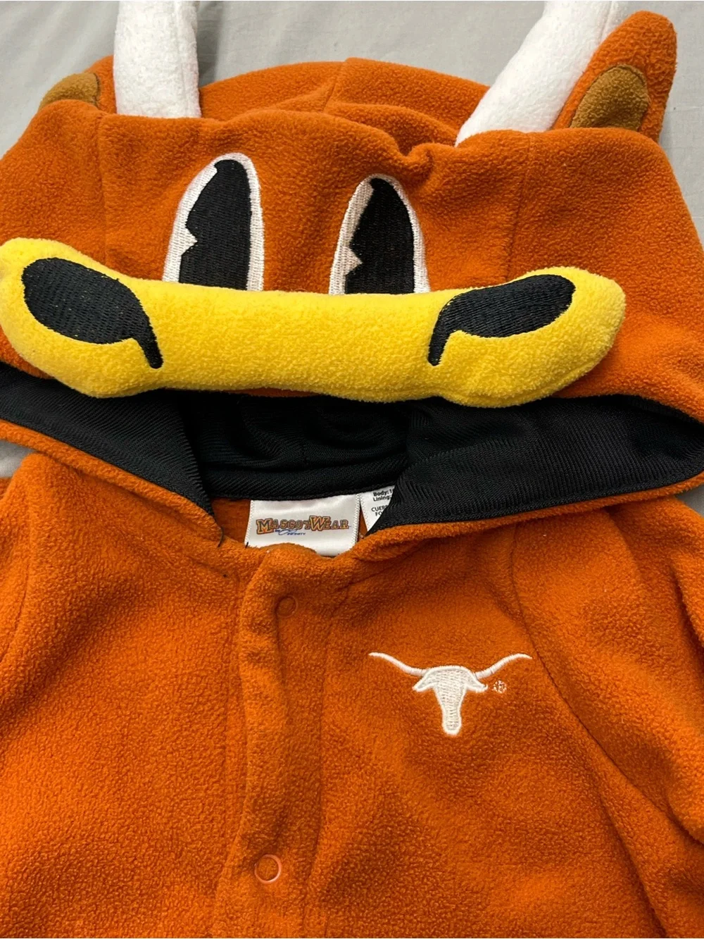 Texas Longhorns Infant Mascot Costume Romper Size 9 Months